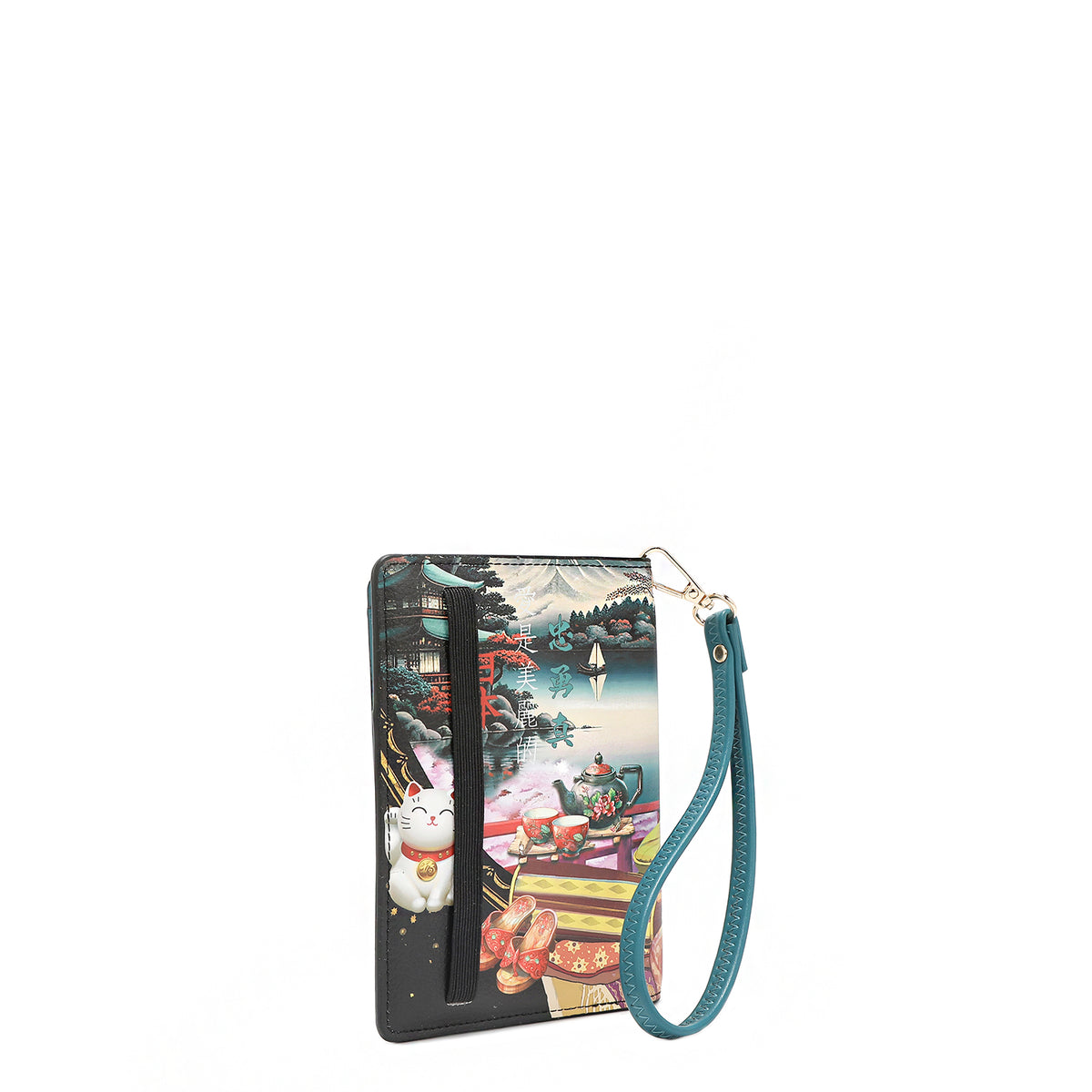 PASSPORT WALLET WRISTLET AKIKO LA BELLEZA