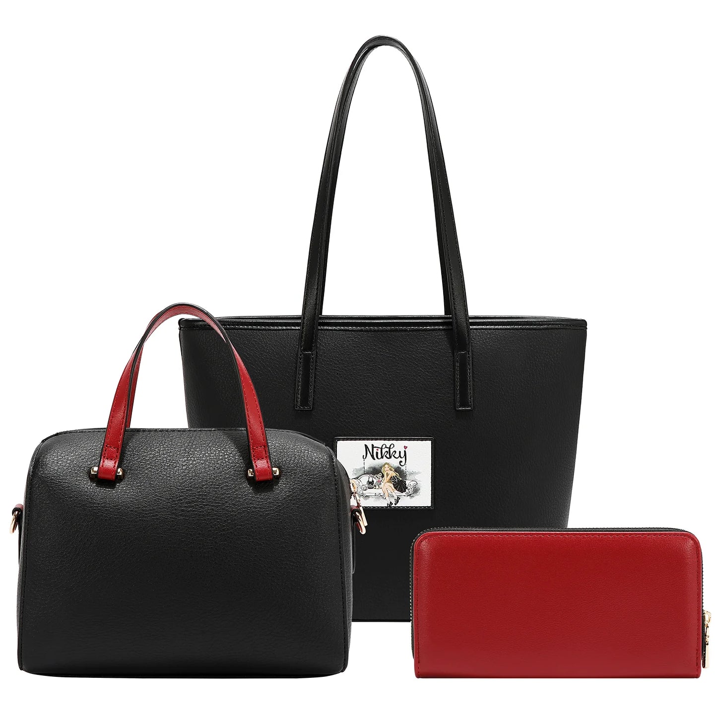 ANGEL FROM ABOVE 3 PIECE SET (SHOPPER, MINI CROSSBODY, WALLET)