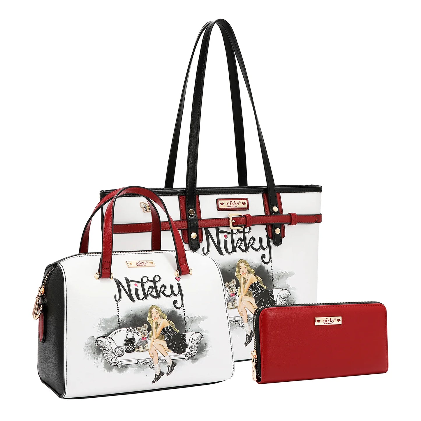 ANGEL FROM ABOVE 3 PIECE SET (SHOPPER, MINI CROSSBODY, WALLET)