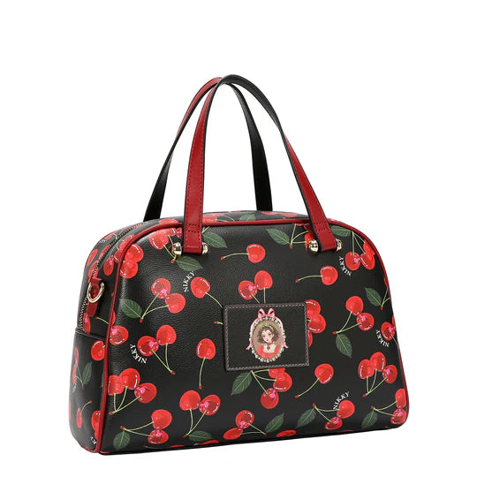 CHERRY LIPS 3 PIECE SET (SATCHEL, CROSSBODY, WALLET)