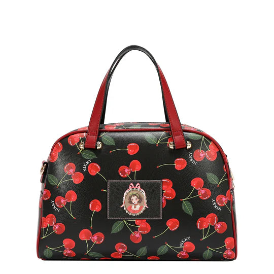 CHERRY LIPS 3 PIECE SET (SATCHEL, CROSSBODY, WALLET)