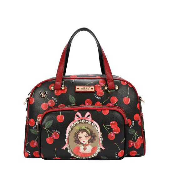 CHERRY LIPS 3 PIECE SET (SATCHEL, CROSSBODY, WALLET)