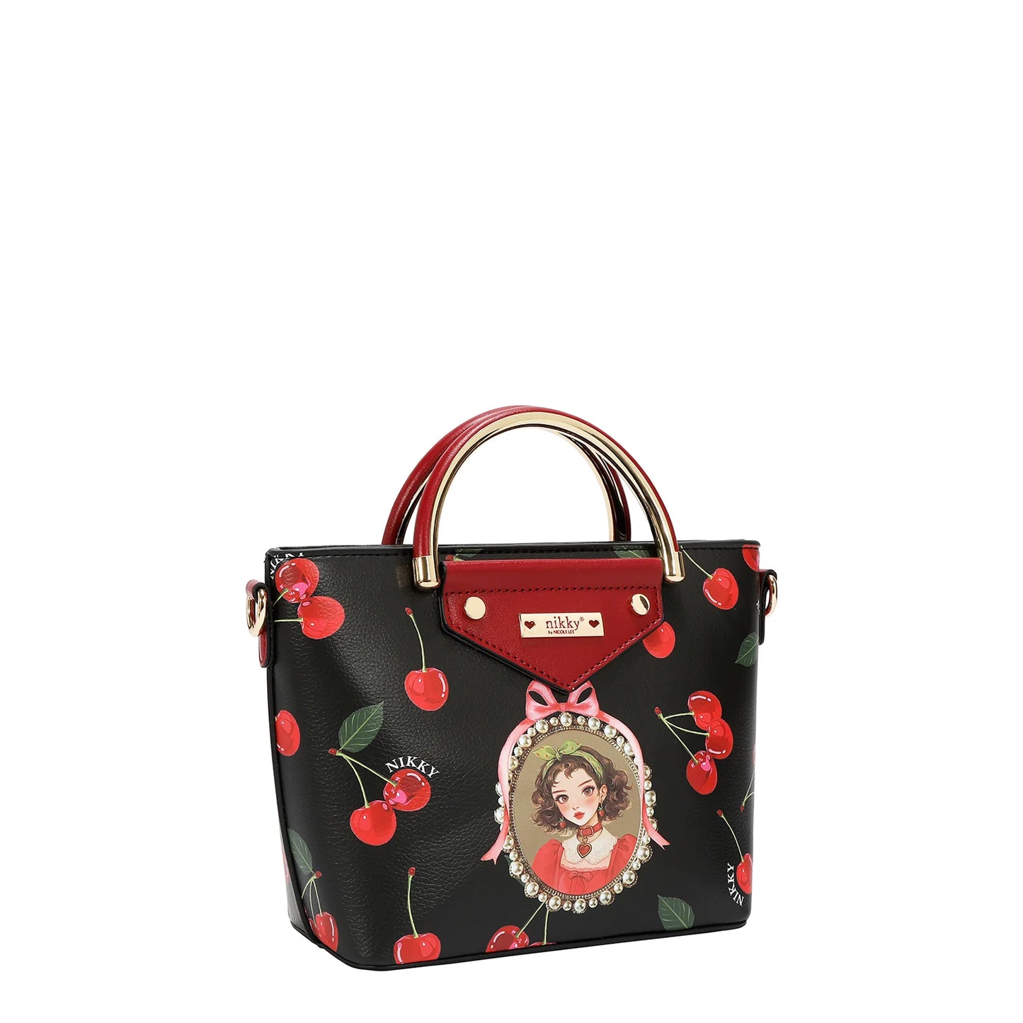 CHERRY LIPS 3 PIECE SET (SATCHEL, CROSSBODY, WALLET)