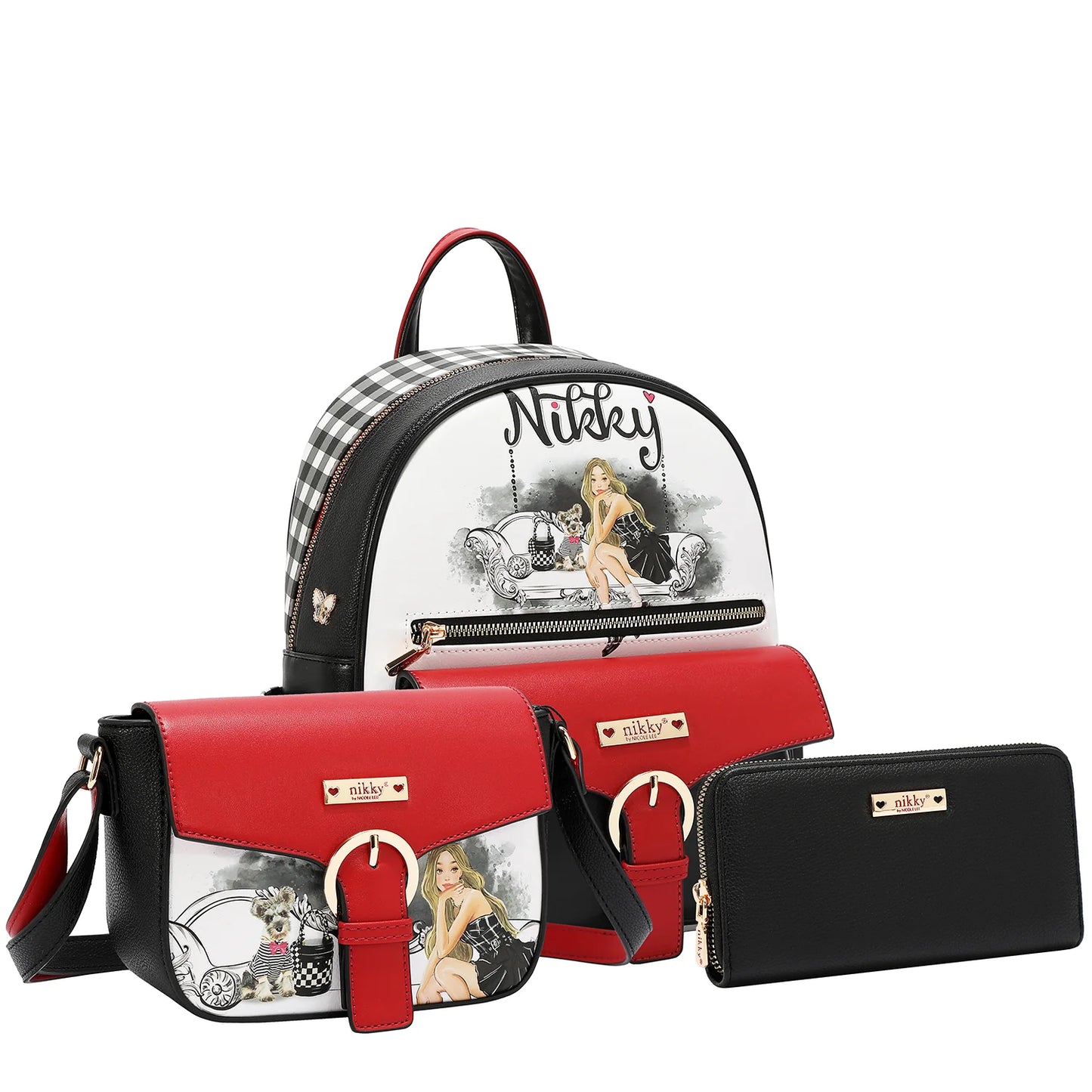 ANGEL FROM ABOVE 3 PIECE SET (BACKPACK, MINI CROSSBODY, WALLET)