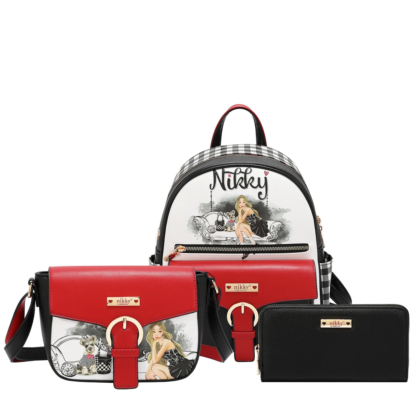 ANGEL FROM ABOVE 3 PIECE SET (BACKPACK, MINI CROSSBODY, WALLET)
