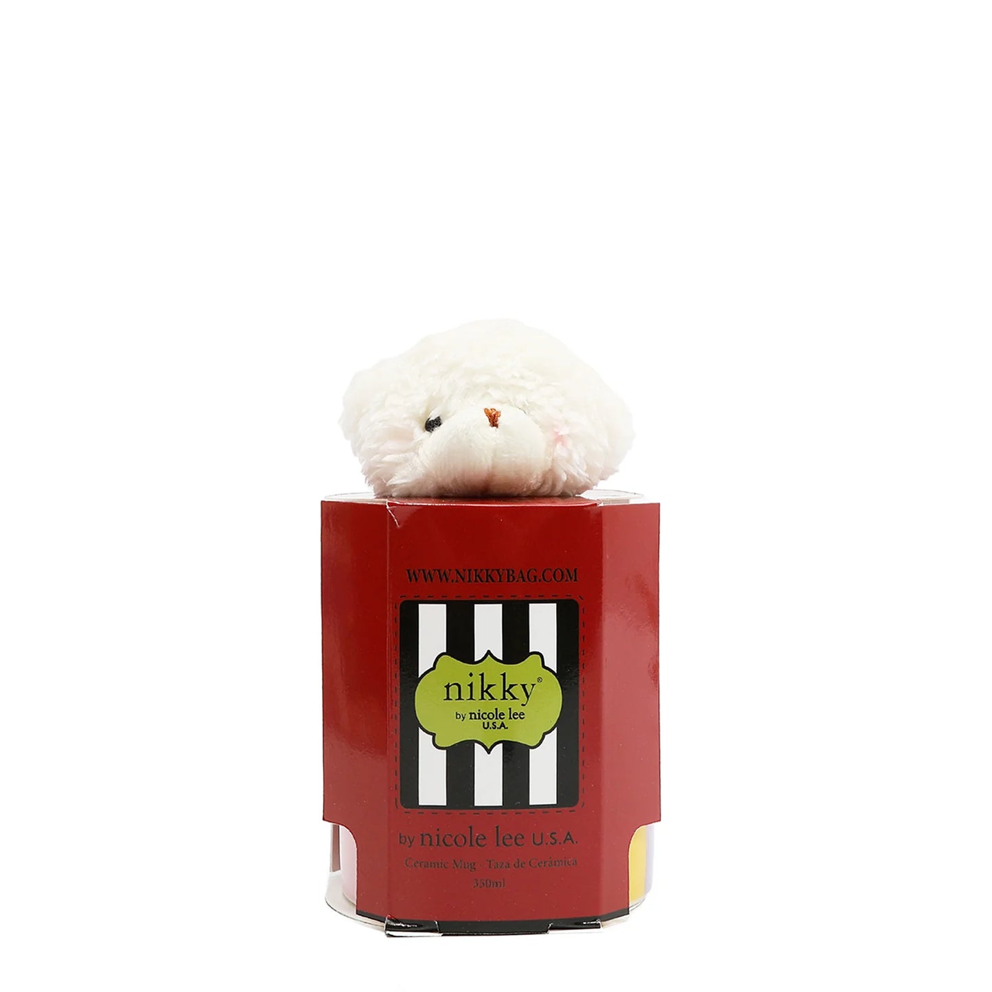 NIKKY CERAMIC MUG WITH BUNNY KEYCHAIN BEST BUDDIES