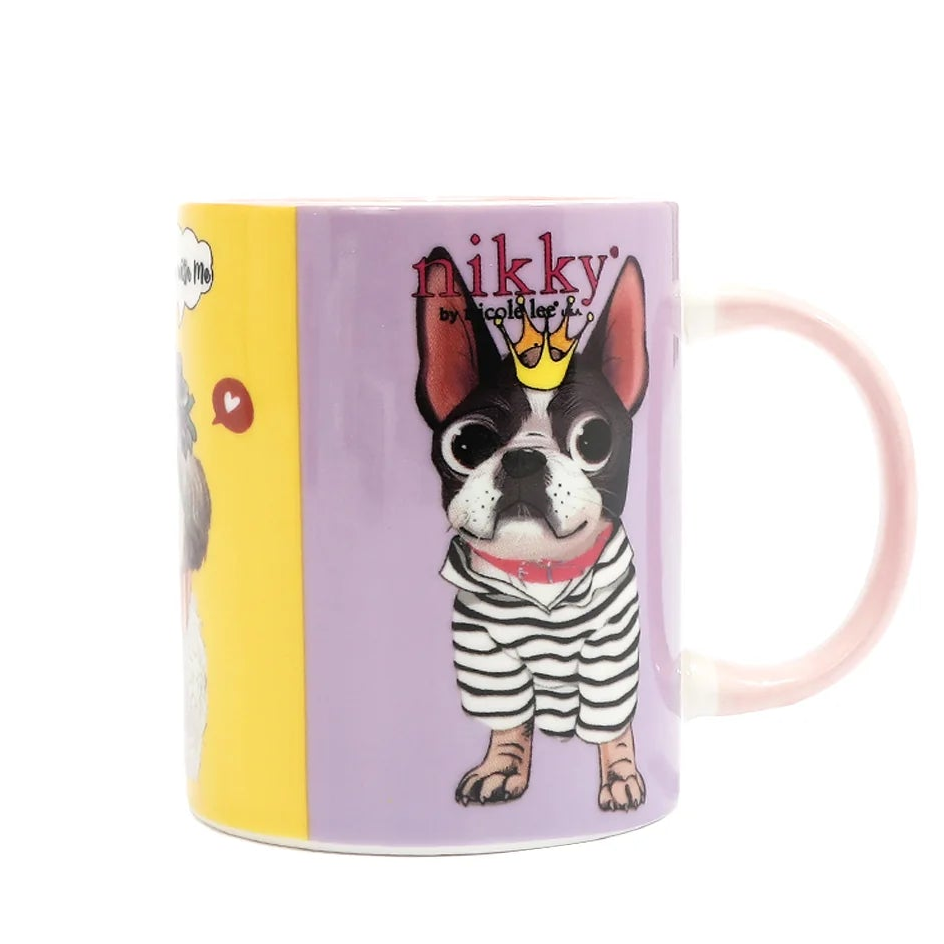 NIKKY CERAMIC MUG WITH BUNNY KEYCHAIN BEST BUDDIES
