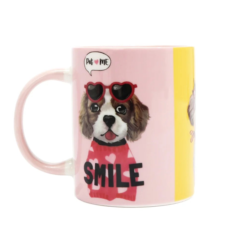 NIKKY CERAMIC MUG WITH BUNNY KEYCHAIN BEST BUDDIES