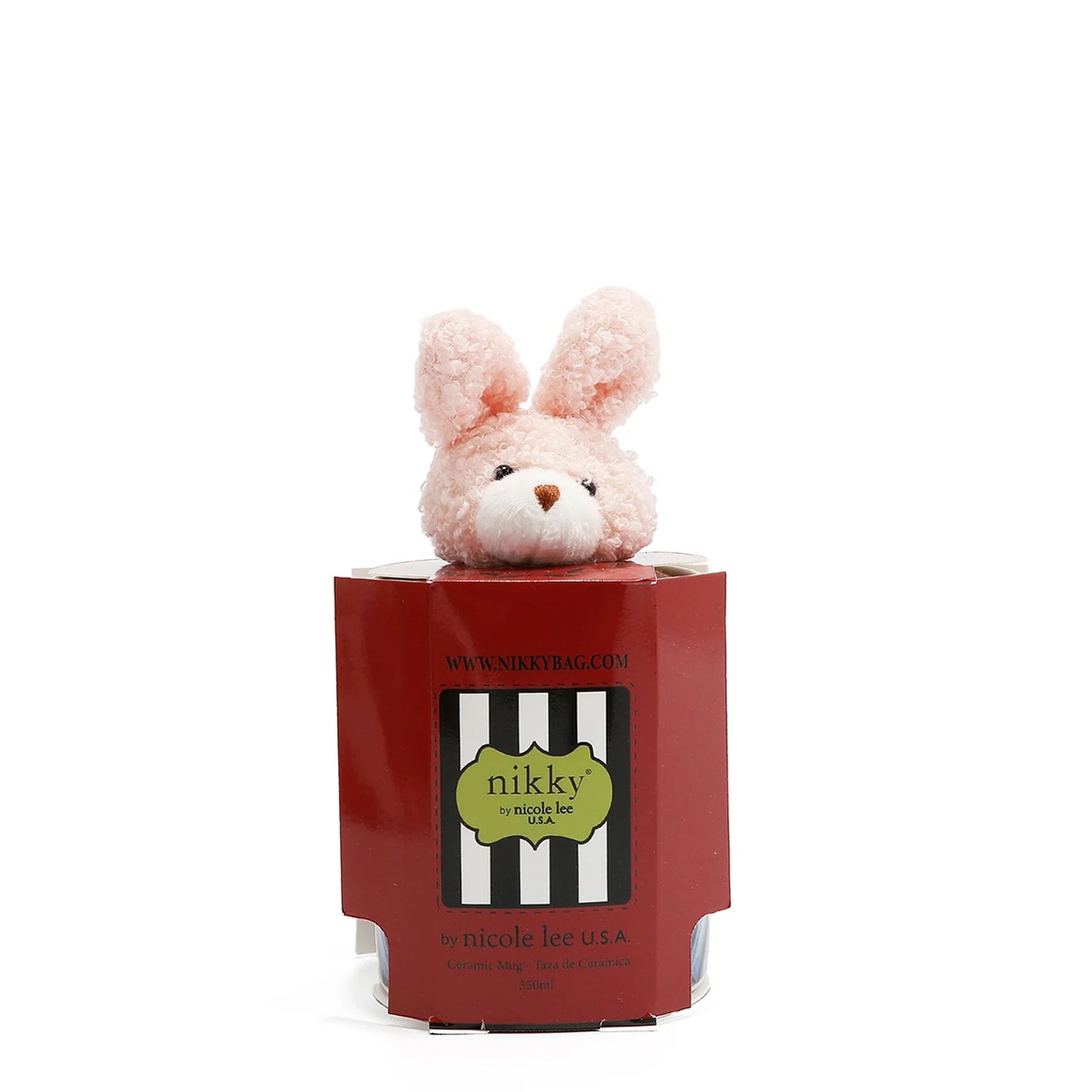 NIKKY CERAMIC MUG WITH BUNNY KEYCHAIN URBAN COFFEE DREAM