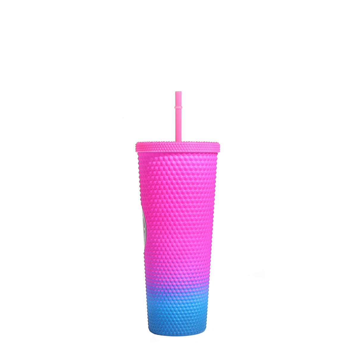 24 OZ STUDDED TUMBLER WITH STRAW  ALMA DE COLORES