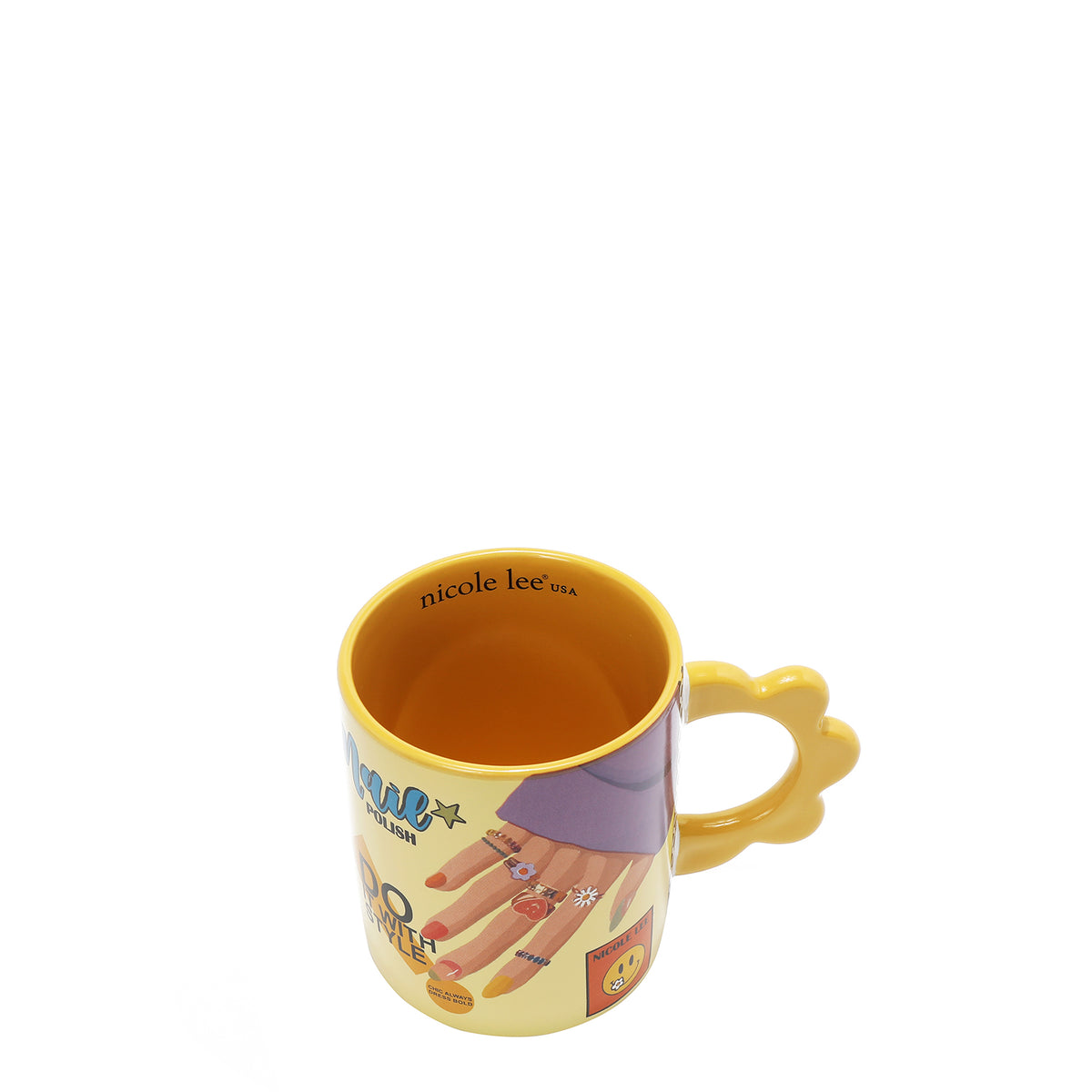 PETAL CERAMIC MUG NAIL POLISH