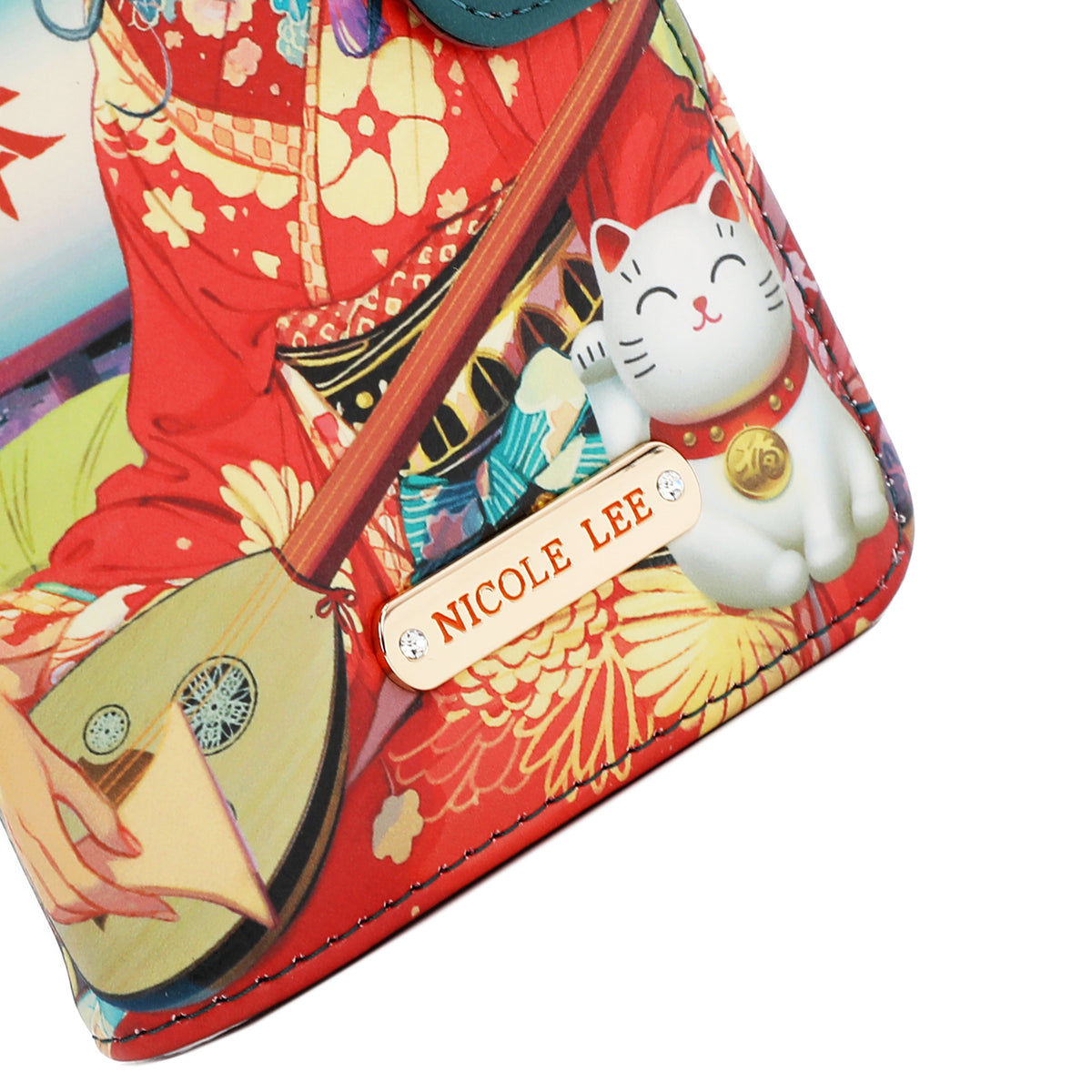 NL SIGNATURE PHONE CASE AND WALLET WRISTLET AKIKO LA BELLEZA
