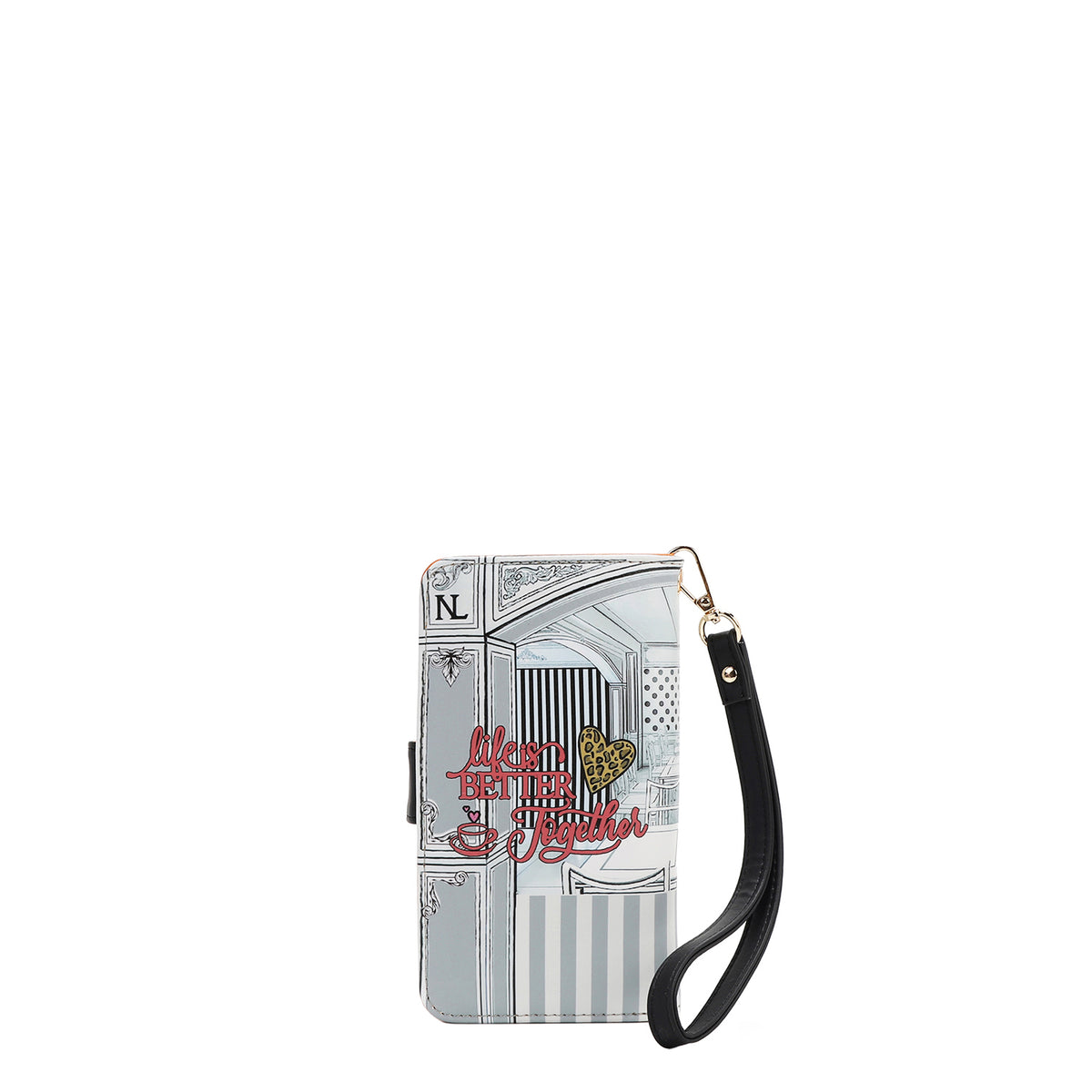 NL SIGNATURE PHONE CASE AND WALLET WRISTLET LADIES NIGHT OUT