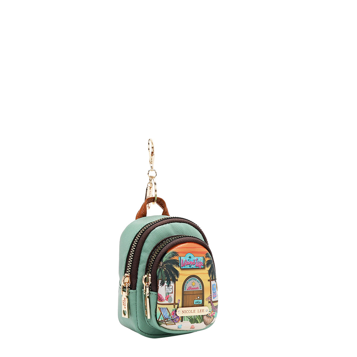 MINI ZIP BACKPACK COIN PURSE SUN AND SAND