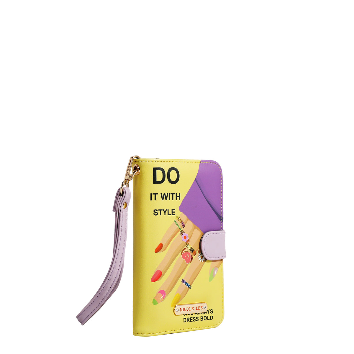 NL SIGNATURE PHONE CASE AND WALLET WRISTLET NAIL POLISH