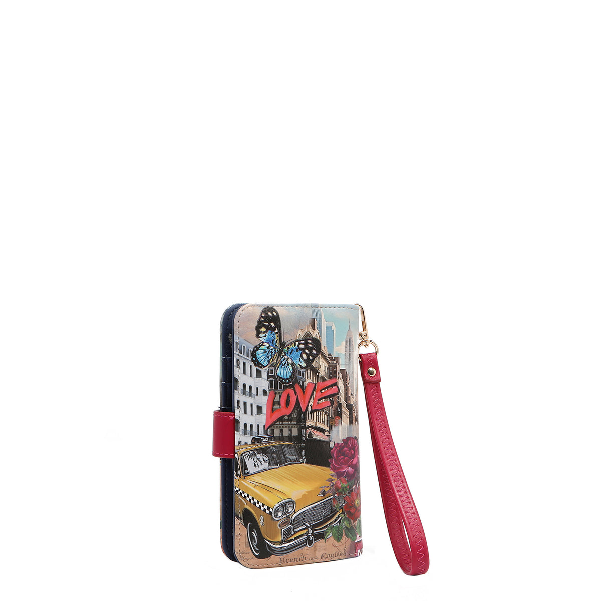 NL SIGNATURE PHONE CASE AND WALLET WRISTLET SABINA IMAGINES