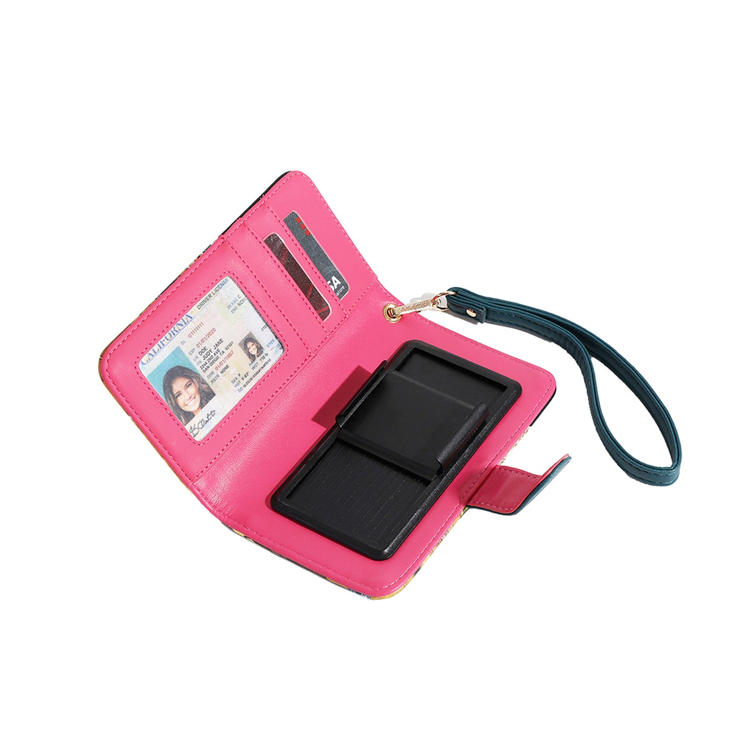 NL SIGNATURE PHONE CASE AND WALLET WRISTLET MARTHA