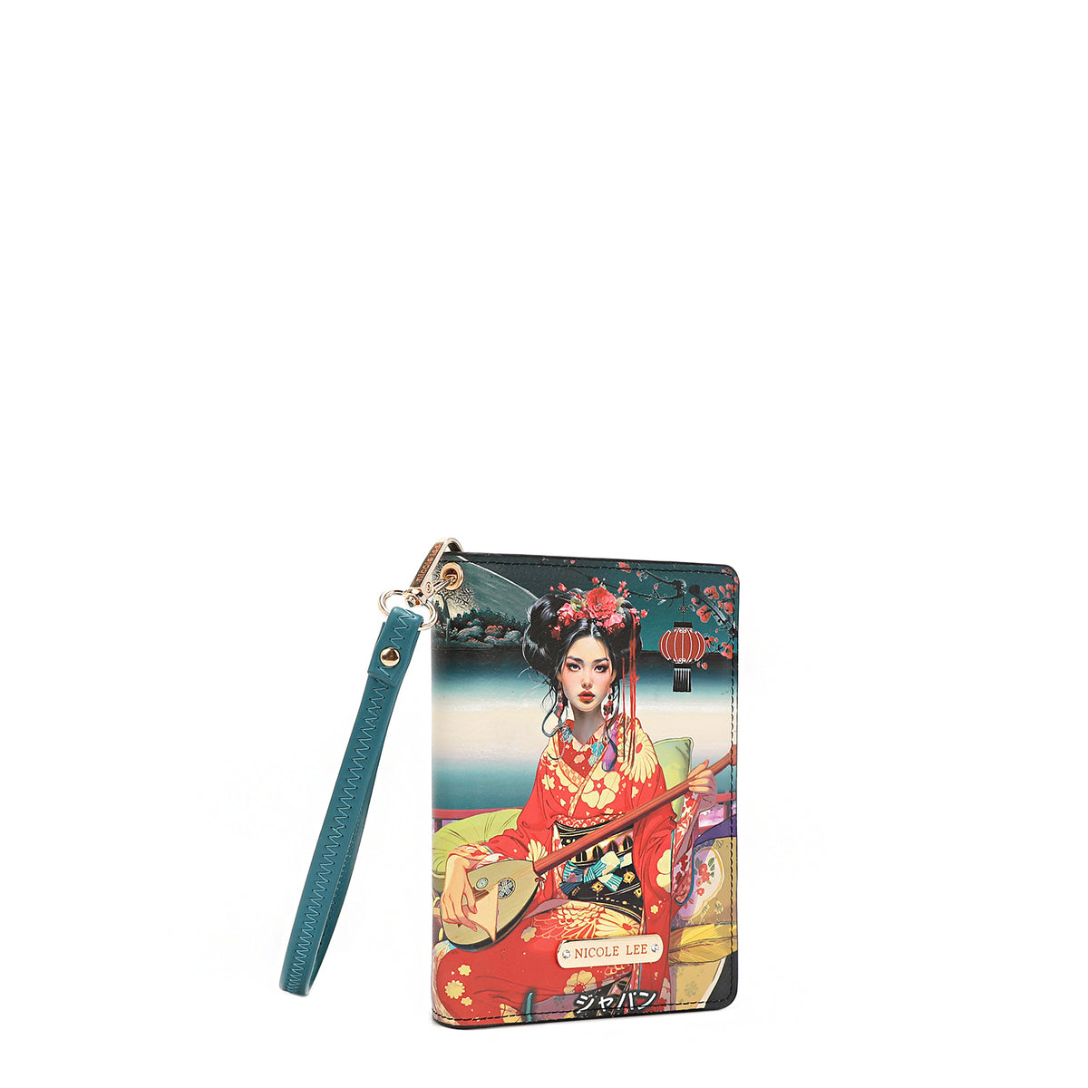 PASSPORT WALLET WRISTLET AKIKO LA BELLEZA