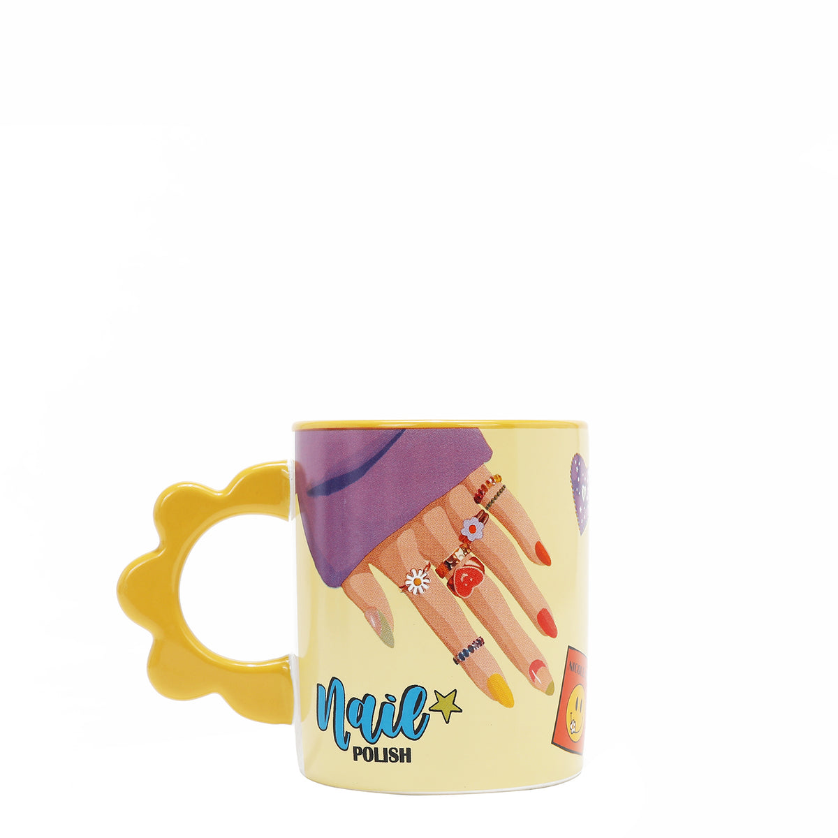 PETAL CERAMIC MUG NAIL POLISH