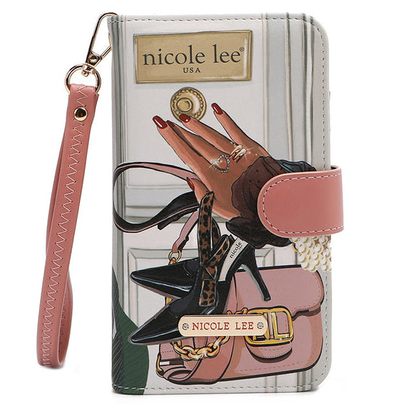 NL SIGNATURE PHONE CASE AND WALLET WRISTLET EMOTION