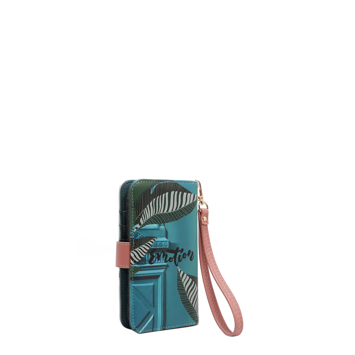 NL SIGNATURE PHONE CASE AND WALLET WRISTLET EMOTION