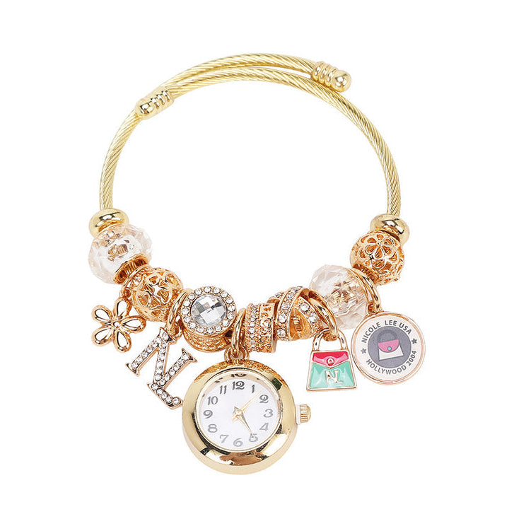 CHARM WATCH BRACELET GOLD