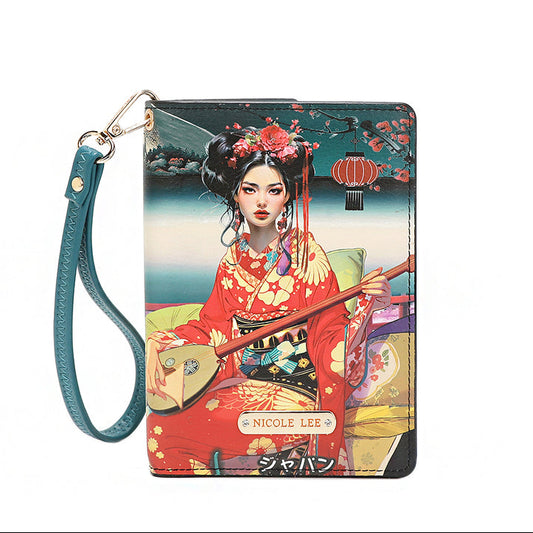 PASSPORT WALLET WRISTLET AKIKO LA BELLEZA