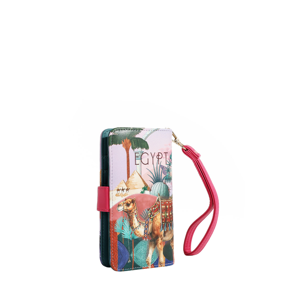 NL SIGNATURE PHONE CASE AND WALLET WRISTLET QUEEN CLEOPATRA