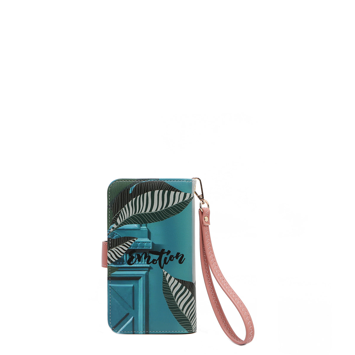 NL SIGNATURE PHONE CASE AND WALLET WRISTLET EMOTION