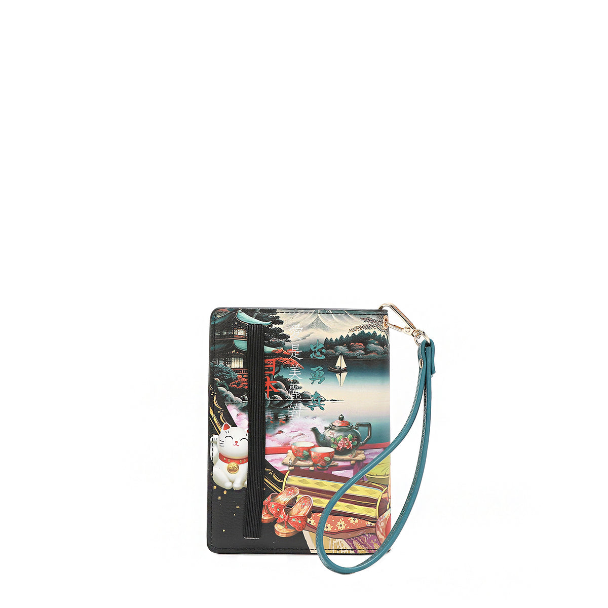 PASSPORT WALLET WRISTLET AKIKO LA BELLEZA