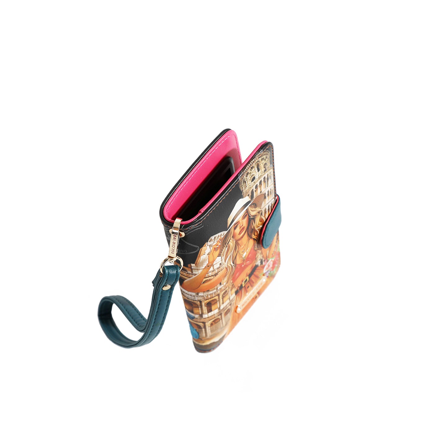 NL SIGNATURE PHONE CASE AND WALLET WRISTLET MARTHA