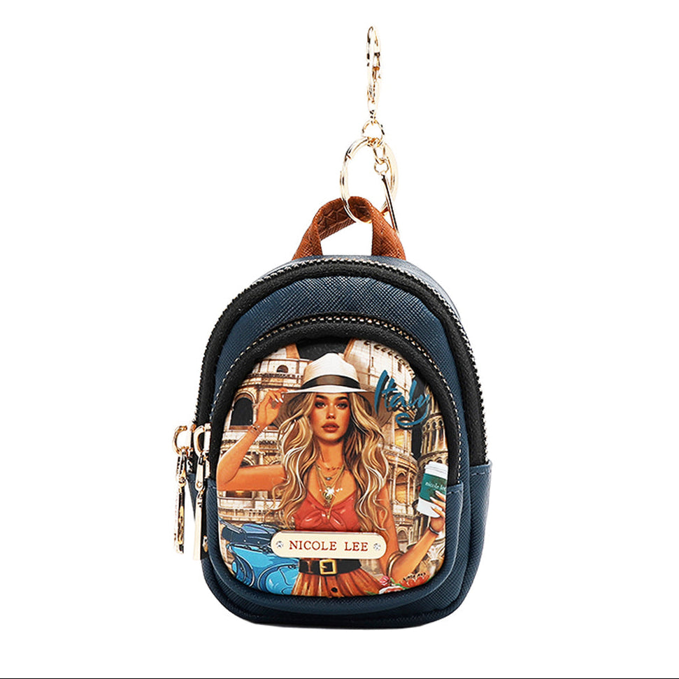 MINI ZIP BACKPACK COIN PURSE MARTHA TRAVELS ITALY