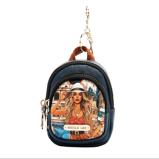MINI ZIP BACKPACK COIN PURSE MARTHA TRAVELS ITALY