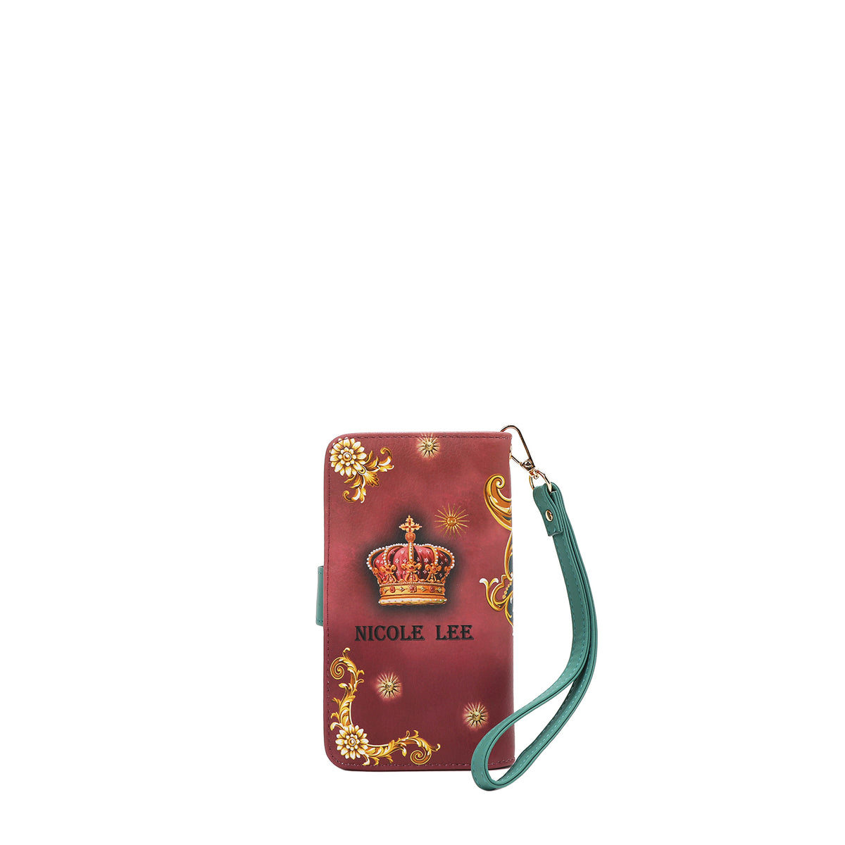 NL SIGNATURE PHONE CASE AND WALLET WRISTLET THE QUEEN