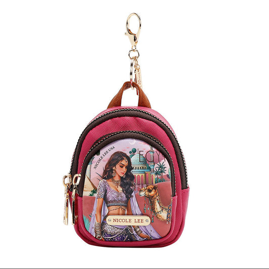MINI ZIP BACKPACK COIN PURSE QUEEN CLEOPATRA
