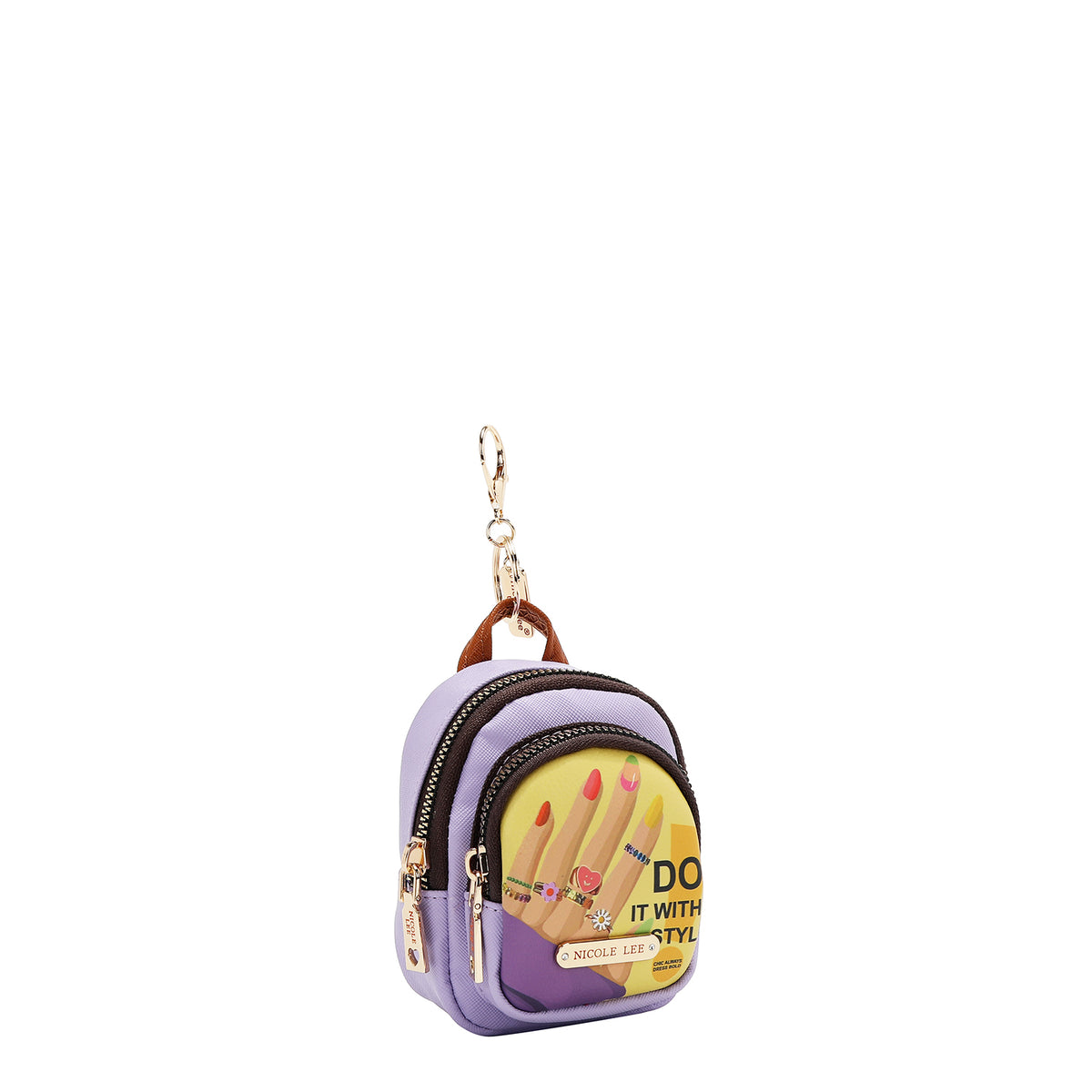 MINI ZIP BACKPACK COIN PURSE NAIL POLISH