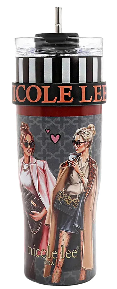 40 OZ PRINT TUMBLER WITH HANDLE