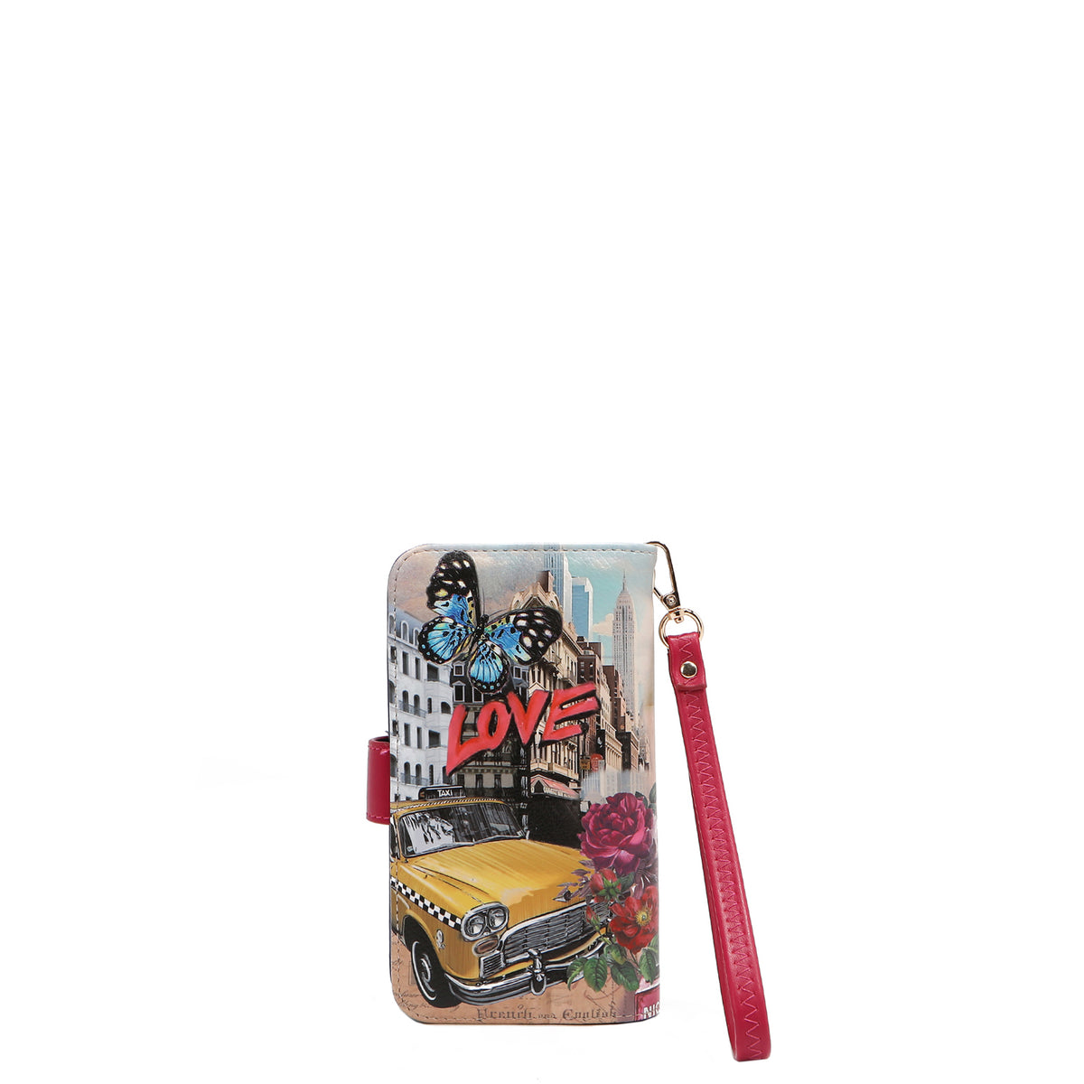 NL SIGNATURE PHONE CASE AND WALLET WRISTLET SABINA IMAGINES