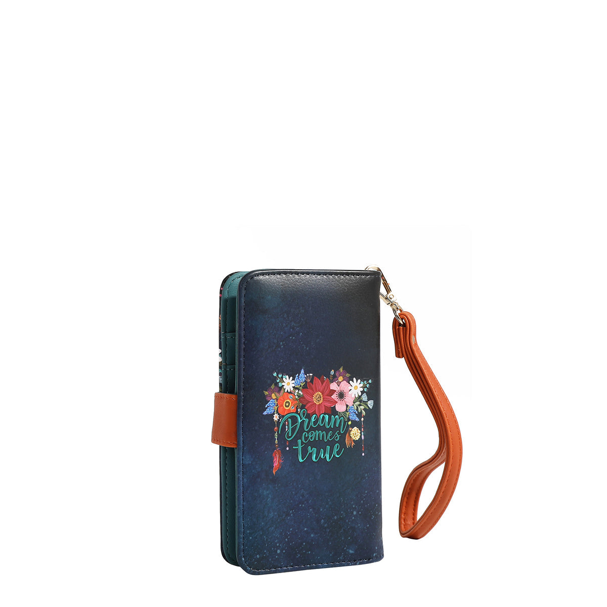 NL SIGNATURE PHONE CASE AND WALLET WRISTLET DREAM COMES TRUE