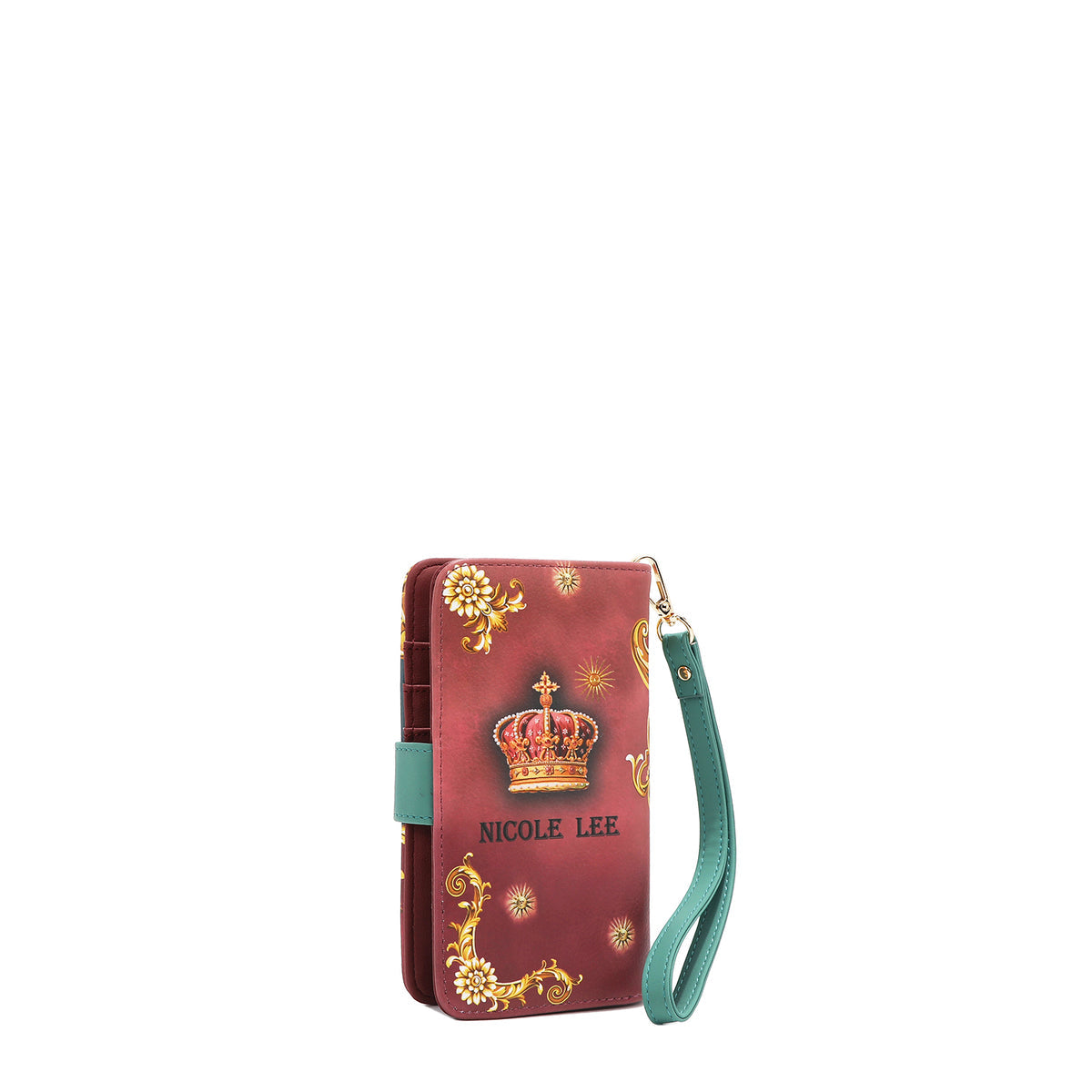 NL SIGNATURE PHONE CASE AND WALLET WRISTLET THE QUEEN