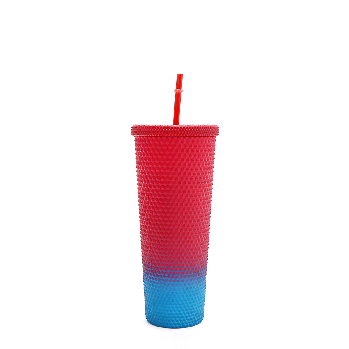 24 OZ STUDDED TUMBLER WITH STRAW AKIKO LA BELLEZA
