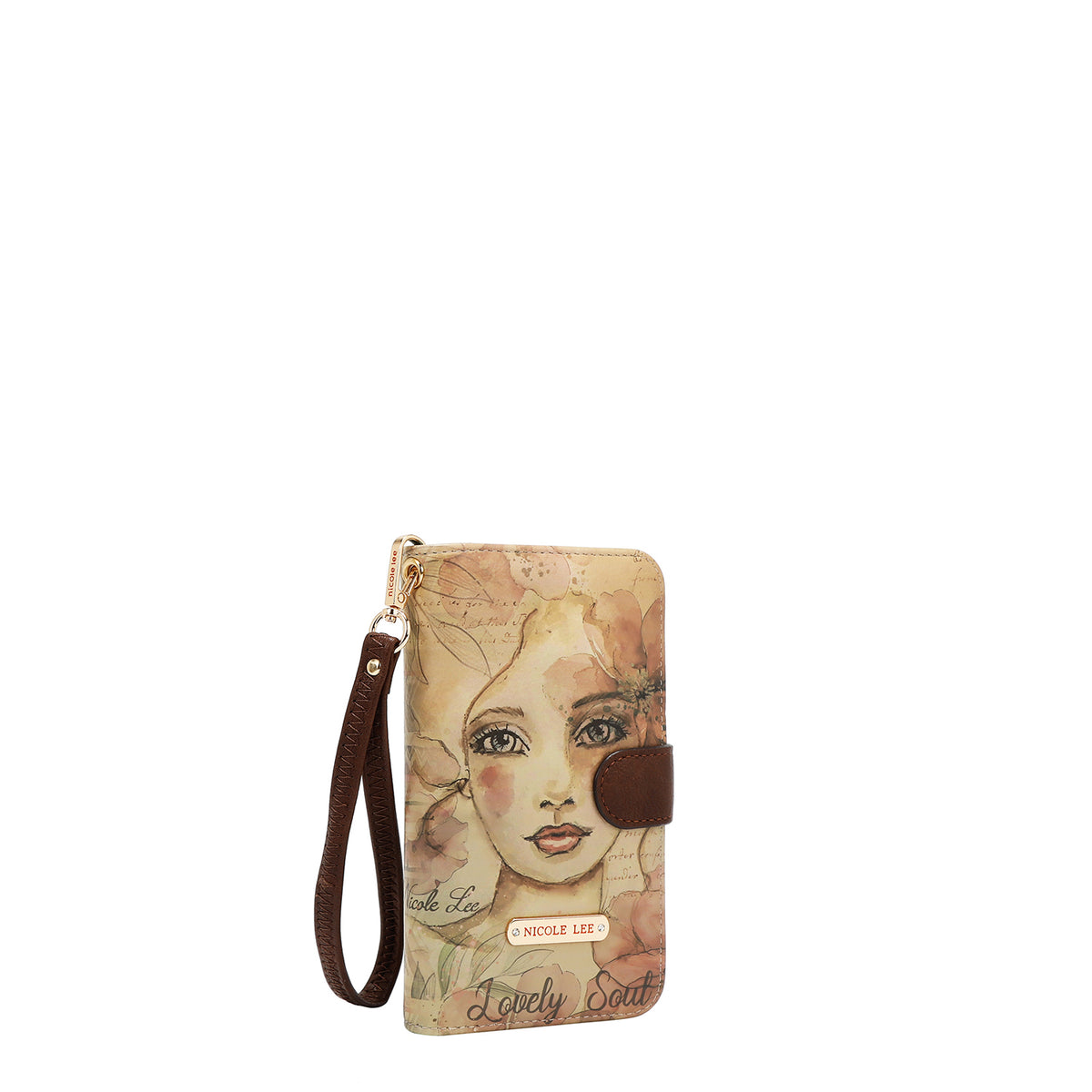 NL SIGNATURE PHONE CASE AND WALLET WRISTLET REFLECTION OF LOVE