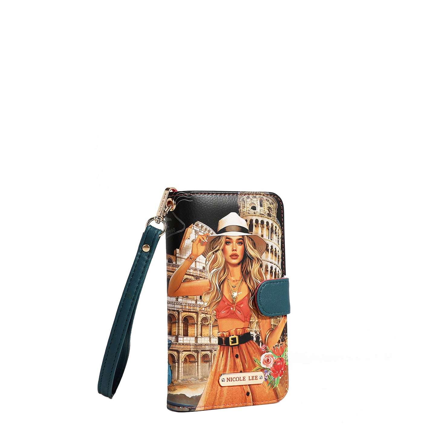 NL SIGNATURE PHONE CASE AND WALLET WRISTLET MARTHA TRAVELS ITALY