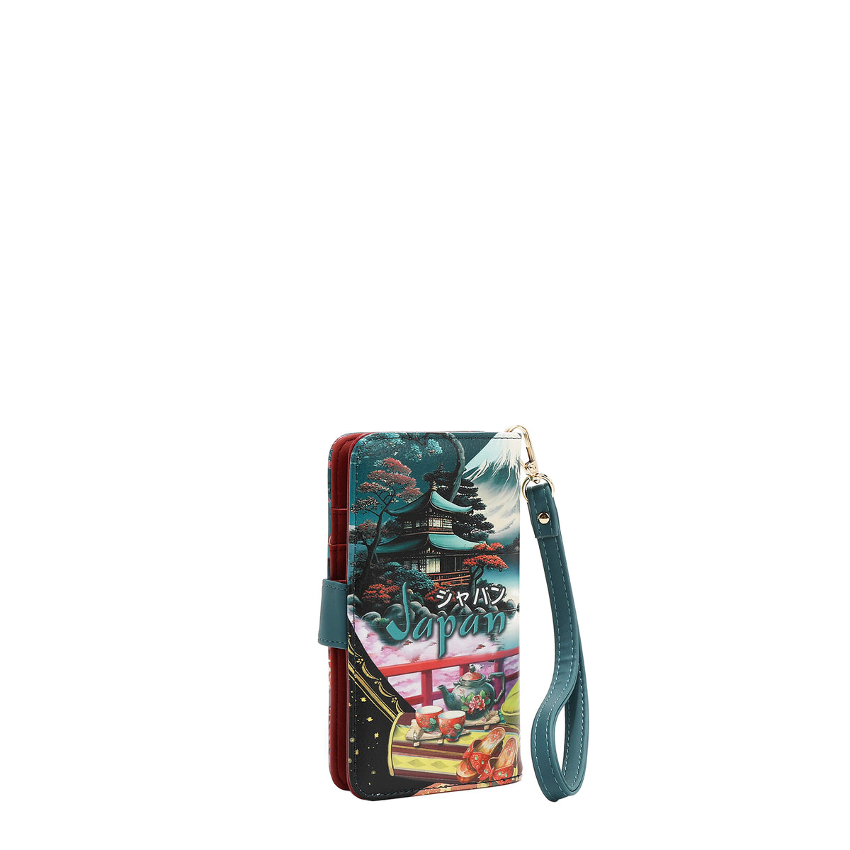 NL SIGNATURE PHONE CASE AND WALLET WRISTLET AKIKO LA BELLEZA