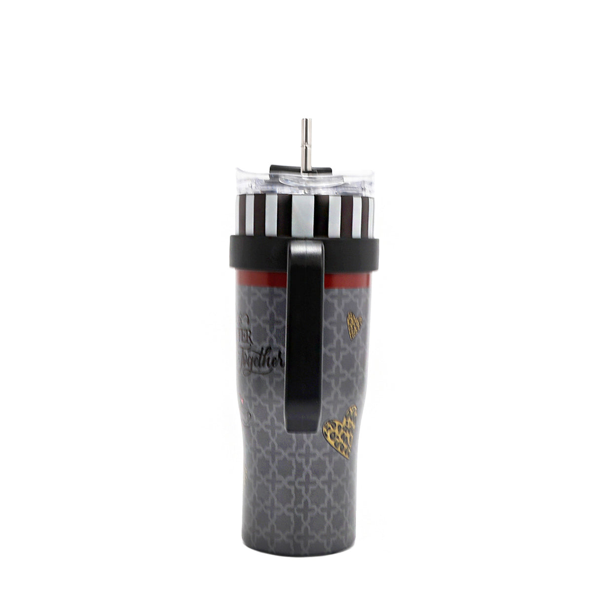40 OZ PRINT TUMBLER WITH HANDLE