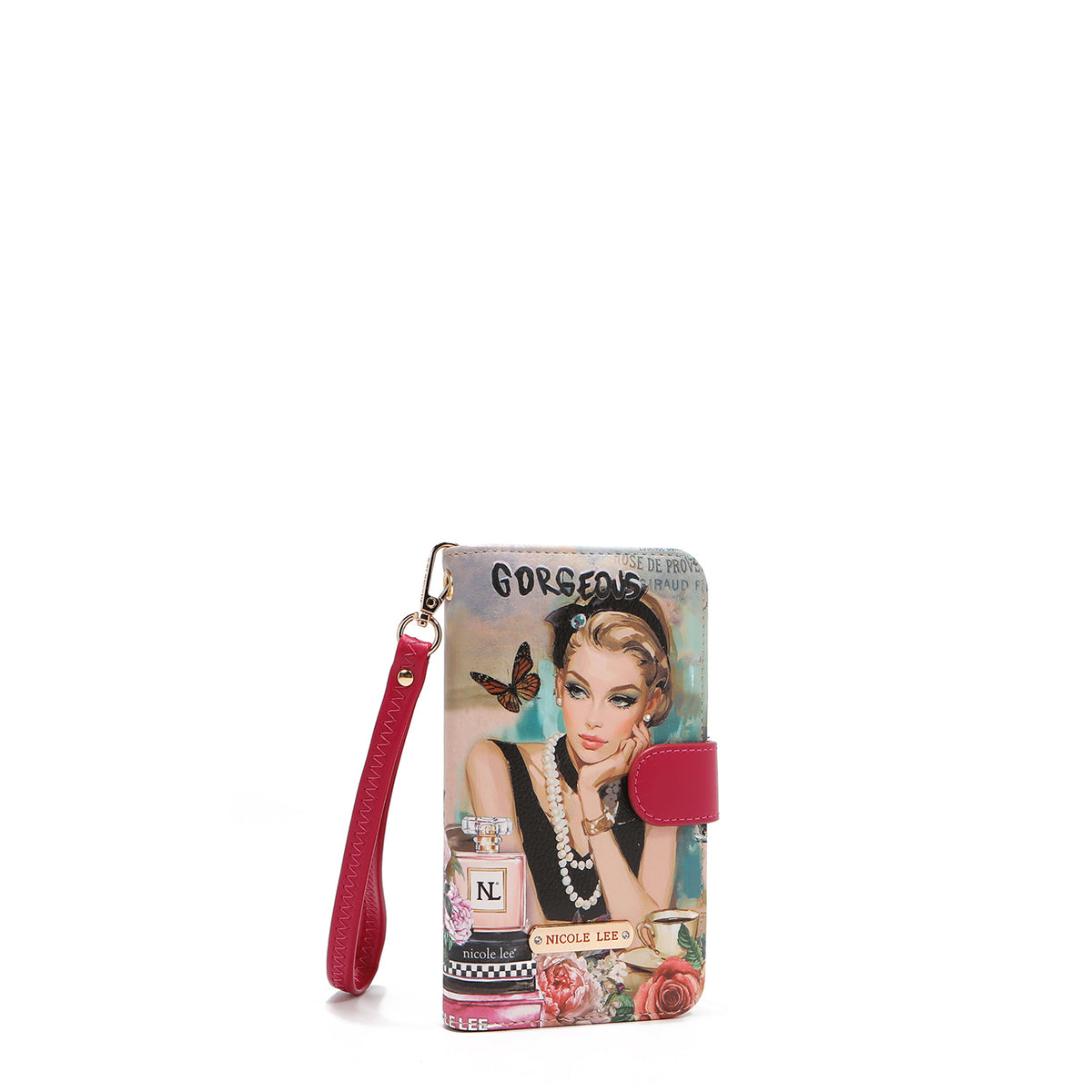 NL SIGNATURE PHONE CASE AND WALLET WRISTLET SABINA IMAGINES