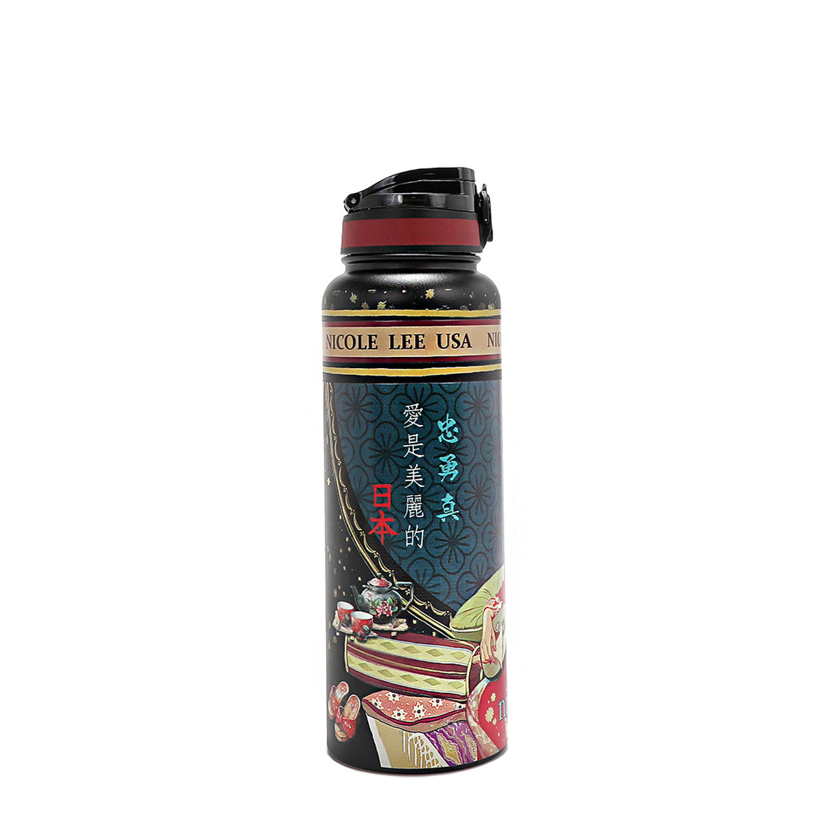 40 OZ TUMBLER BOTTLE AKIKO LA BELLEZA
