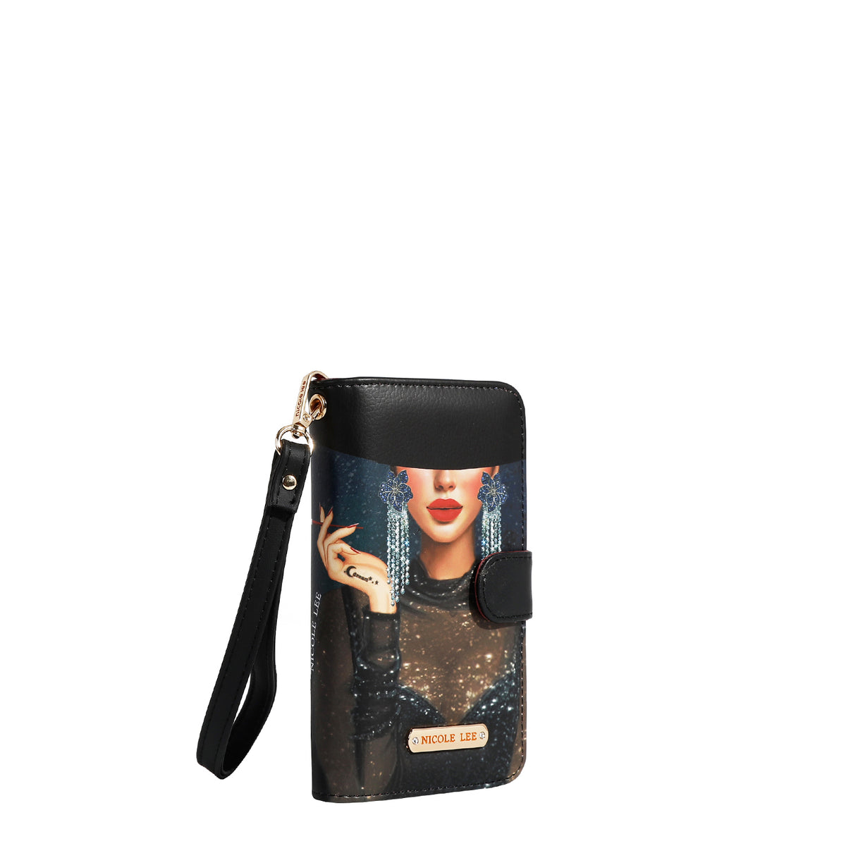 NL SIGNATURE PHONE CASE AND WALLET WRISTLET SAMANTHA LA BELLEZA