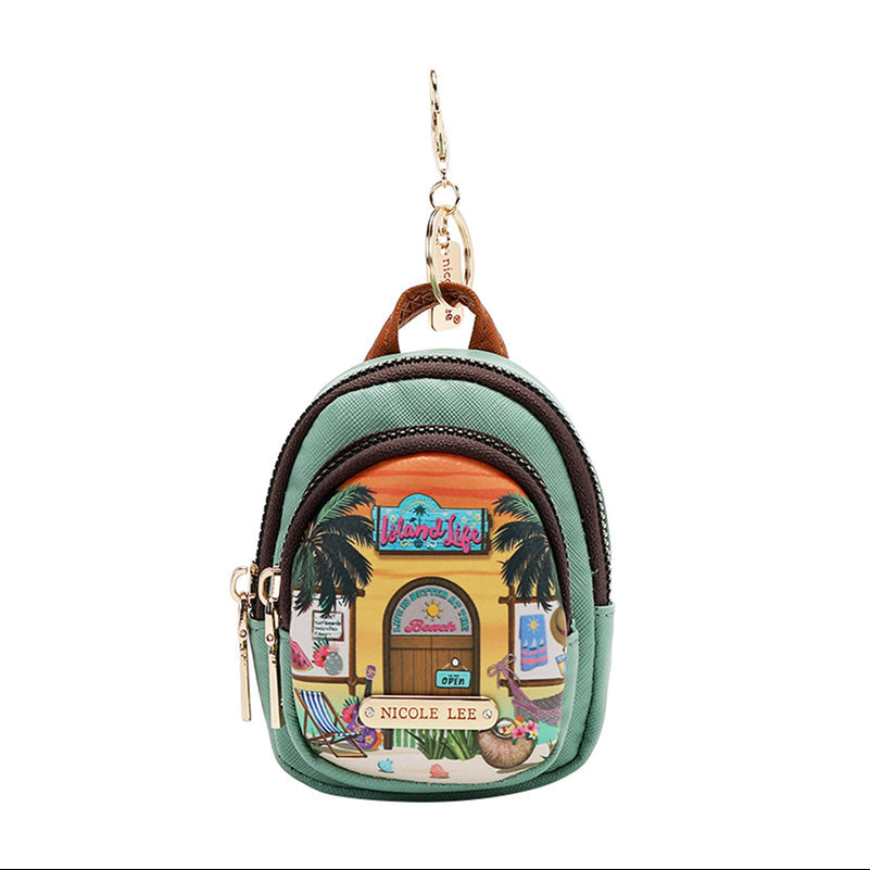 MINI ZIP BACKPACK COIN PURSE SUN AND SAND