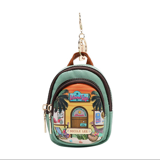 MINI ZIP BACKPACK COIN PURSE SUN AND SAND